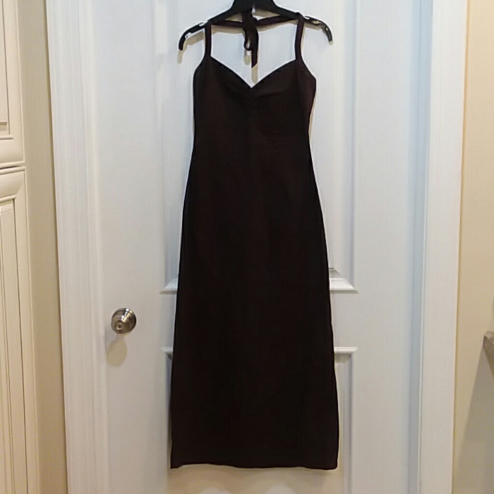 H&M Black Backless Slip Dress